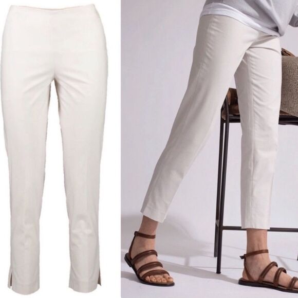 Brunello Cucinelli Cream Ankle Pants - Picture 1 of 12